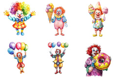 Funny Clowns Clipart Bundle - CraftNest - Digital Crafting and Art