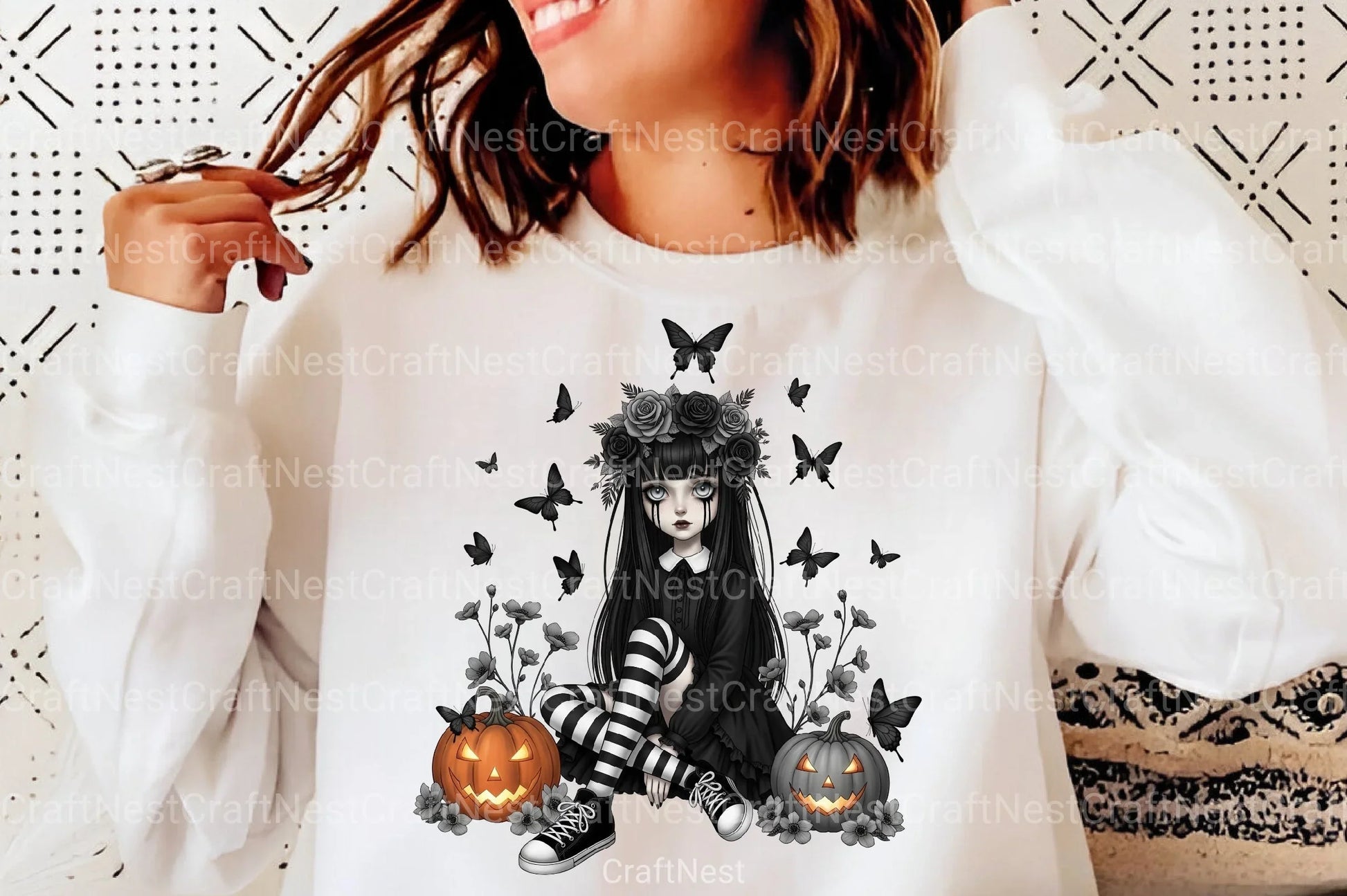 Whimsical Halloween Girl Clipart Bundle - CraftNest - Digital Crafting and Art
