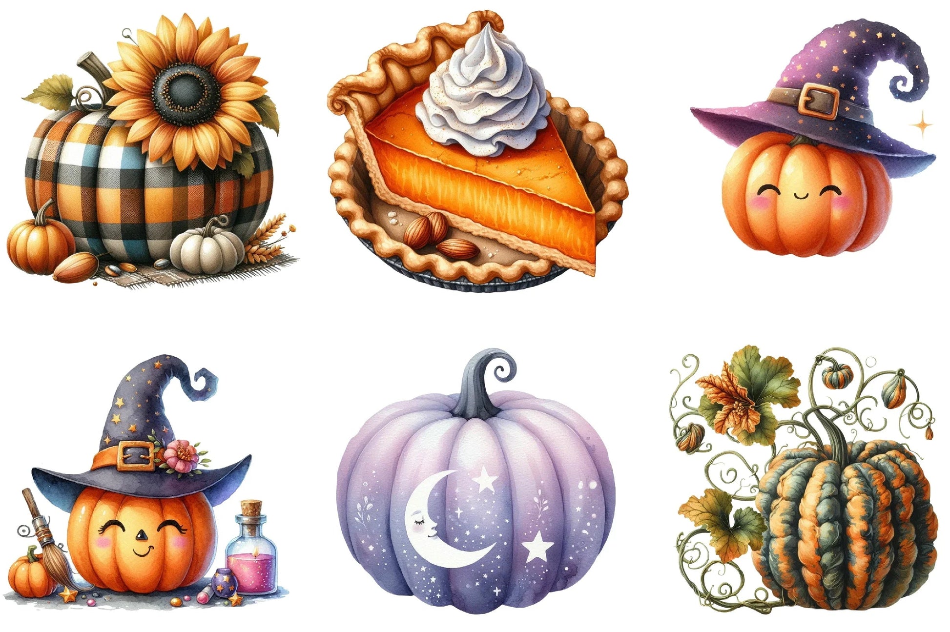 Pumpkin Halloween Clipart Bundle - CraftNest - Digital Crafting and Art