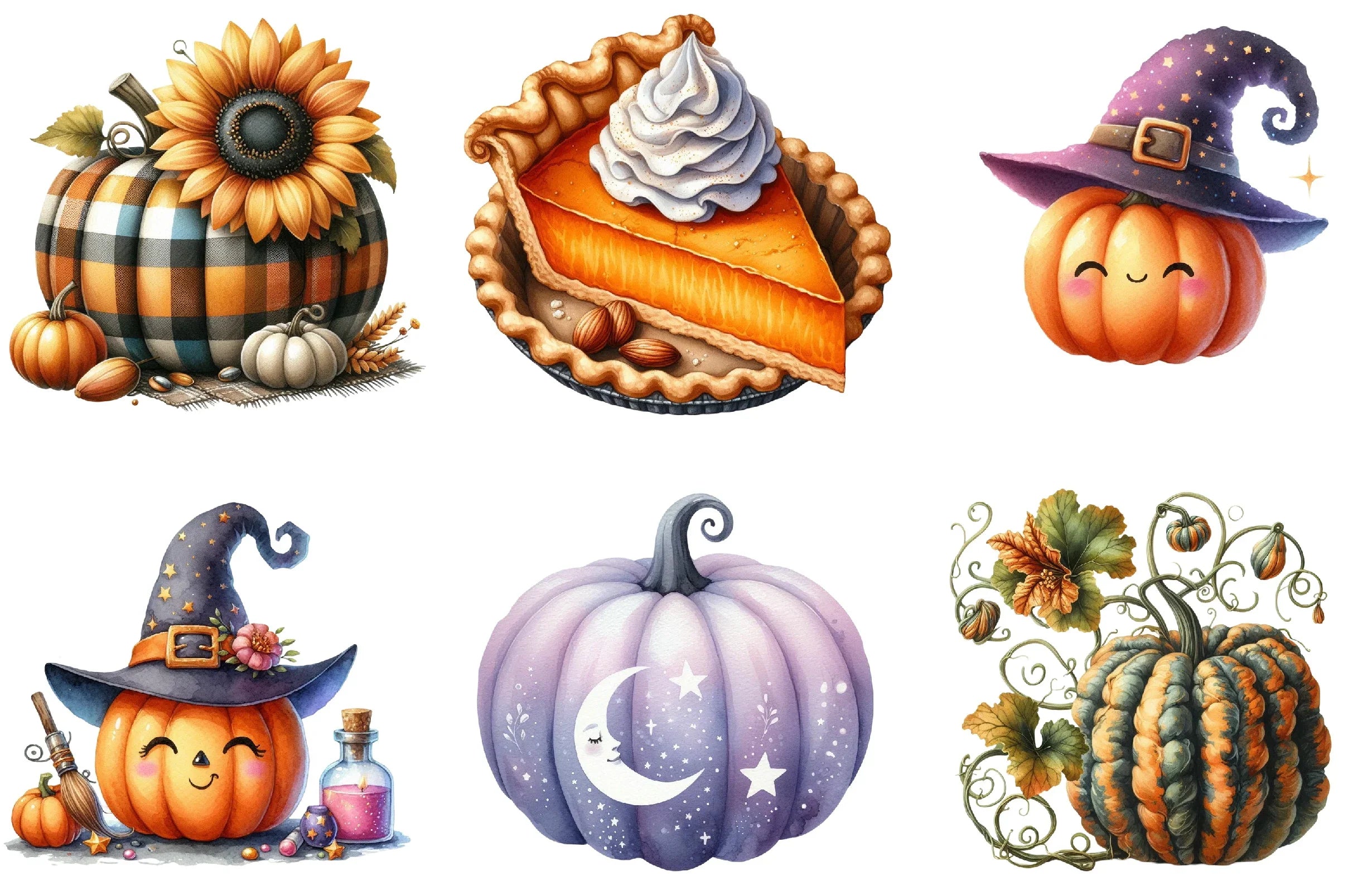 Pumpkin Halloween Clipart Bundle - CraftNest - Digital Crafting and Art