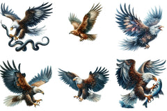 Hunting Eagle Clipart Bundle - CraftNest - Digital Crafting and Art