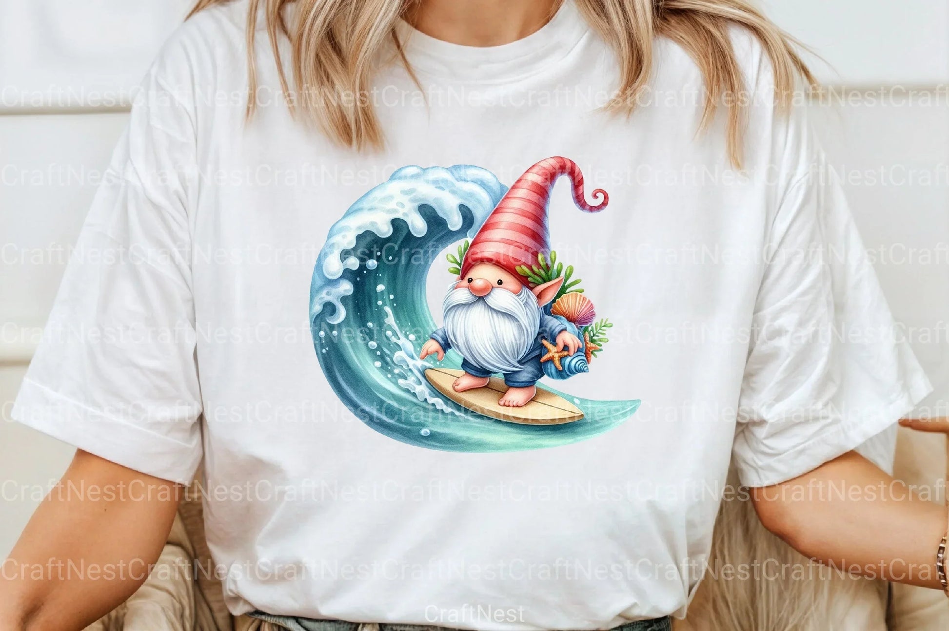 Seashell Gnome Clipart Bundle 4 - CraftNest - Digital Crafting and Art