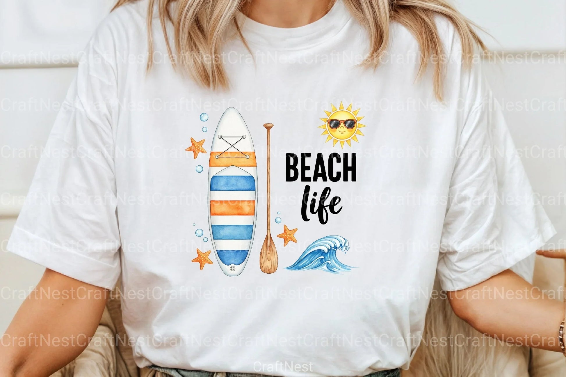 Beach Life Summer Clipart Bundle - CraftNest - Digital Crafting and Art