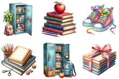 Back to School Clipart Bundle - CraftNest - Digital Crafting and Art