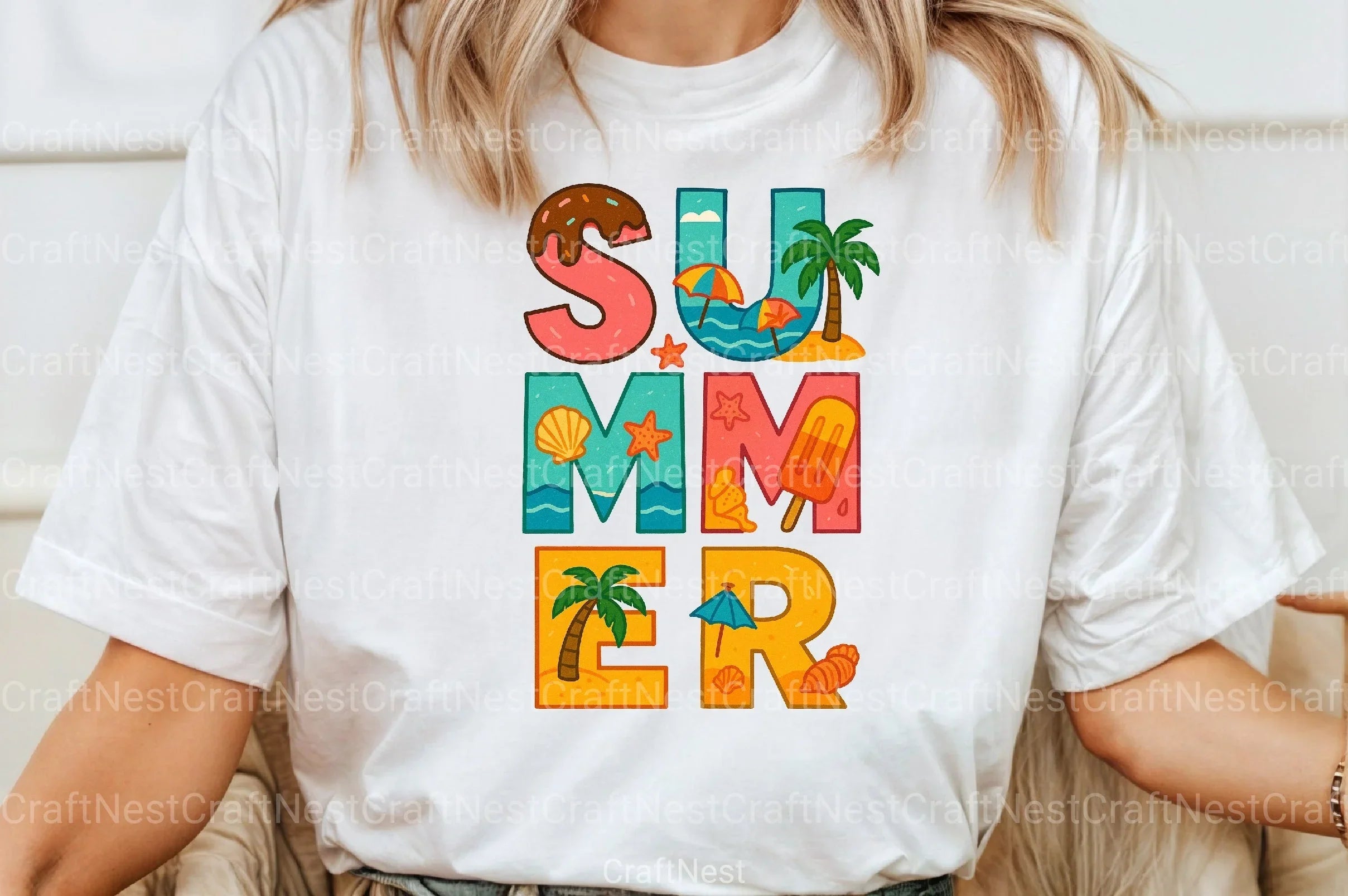 Summer Clipart Bundle: Vibrant Seasonal Graphics - CraftNest - Digital Crafting and Art