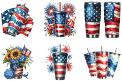4th of July Tumbler Wrap Bundle - CraftNest - Digital Crafting and Art
