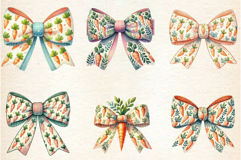 Easter Coquette Bows Clipart Bundle 4 - CraftNest - Digital Crafting and Art