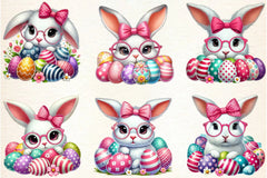 Easter Bunny Peeking Clipart Bundle - CraftNest - Digital Crafting and Art