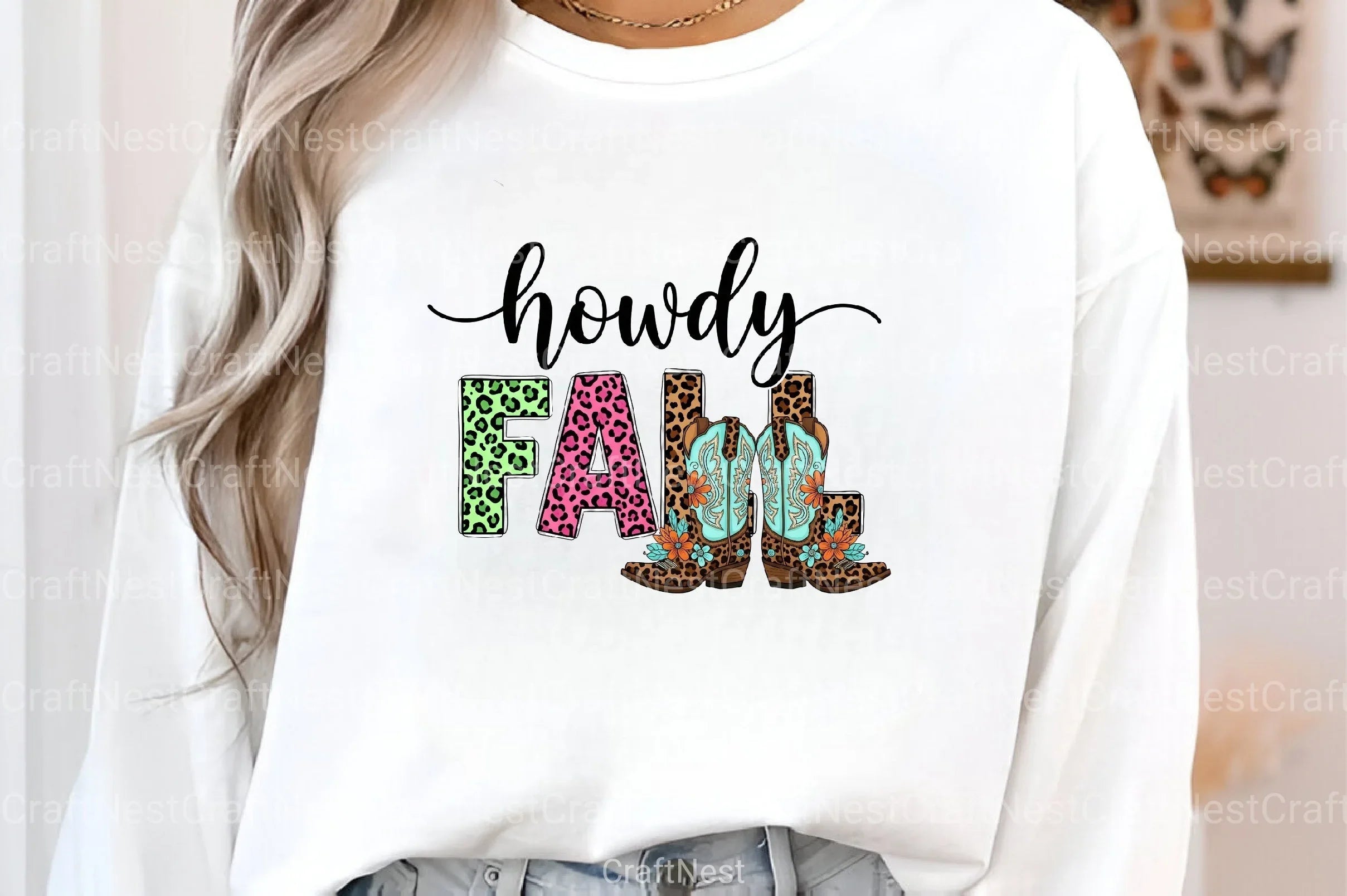 Howdy Fall Boot Art Clipart Bundle - CraftNest - Digital Crafting and Art