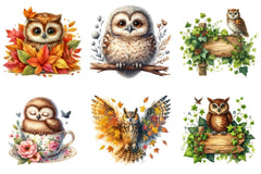 Owl Clipart Bundle - CraftNest - Digital Crafting and Art