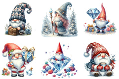 Diamond Gnome Clipart Bundle - CraftNest - Digital Crafting and Art