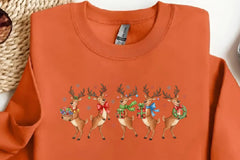 Funny Vintage Christmas Reindeer Clipart Bundle - CraftNest - Digital Crafting and Art