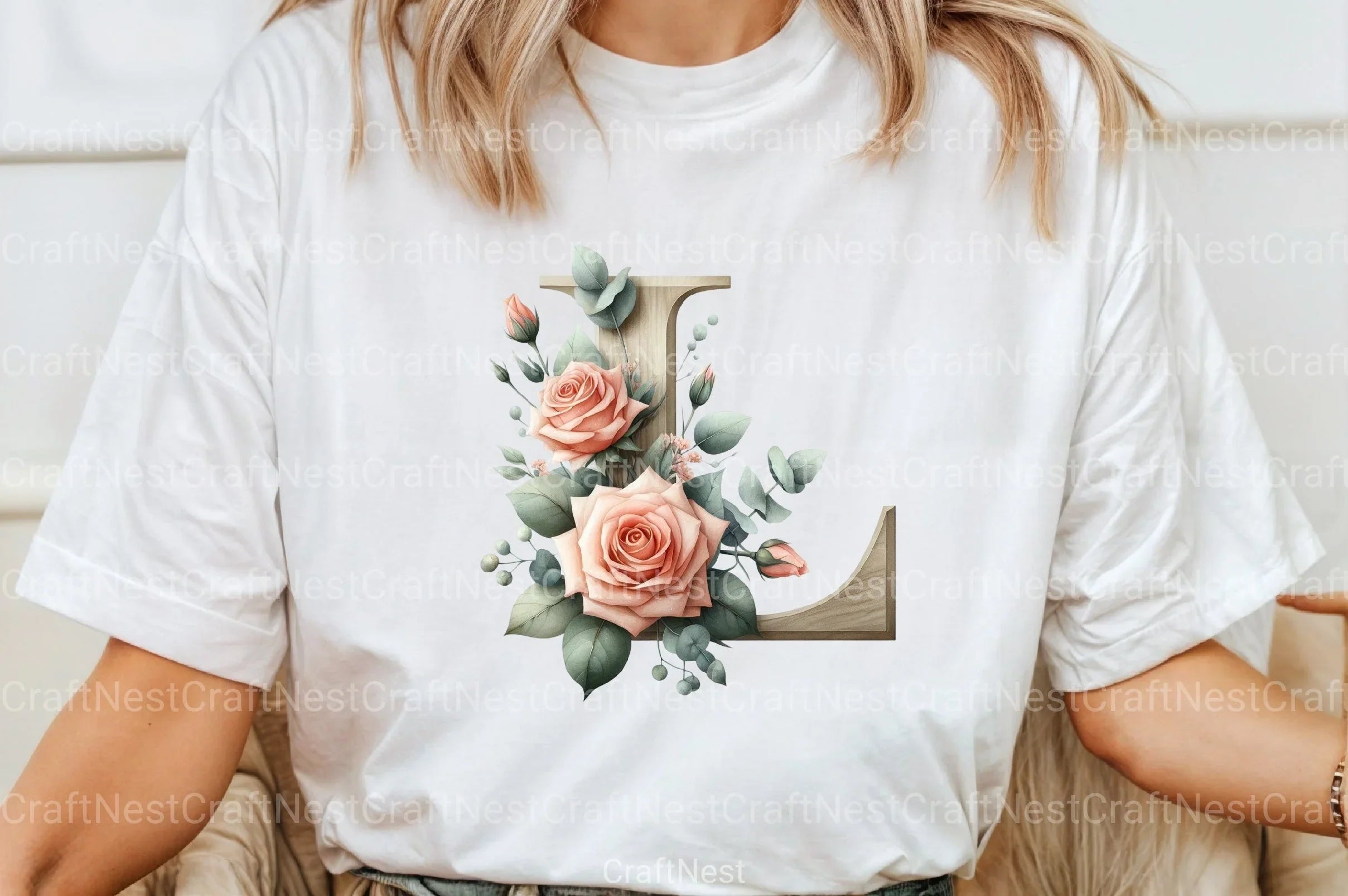 Floral Alphabet Clipart Bundle 122 - CraftNest - Digital Crafting and Art