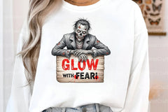 Glow With Fear: Zombie Design Clipart Bundle - CraftNest - Digital Crafting and Art