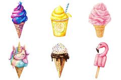 Summer Ice Cream Clipart Bundle - CraftNest - Digital Crafting and Art