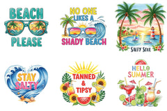 Summer Season Quotes Clipart Bundle - CraftNest - Digital Crafting and Art