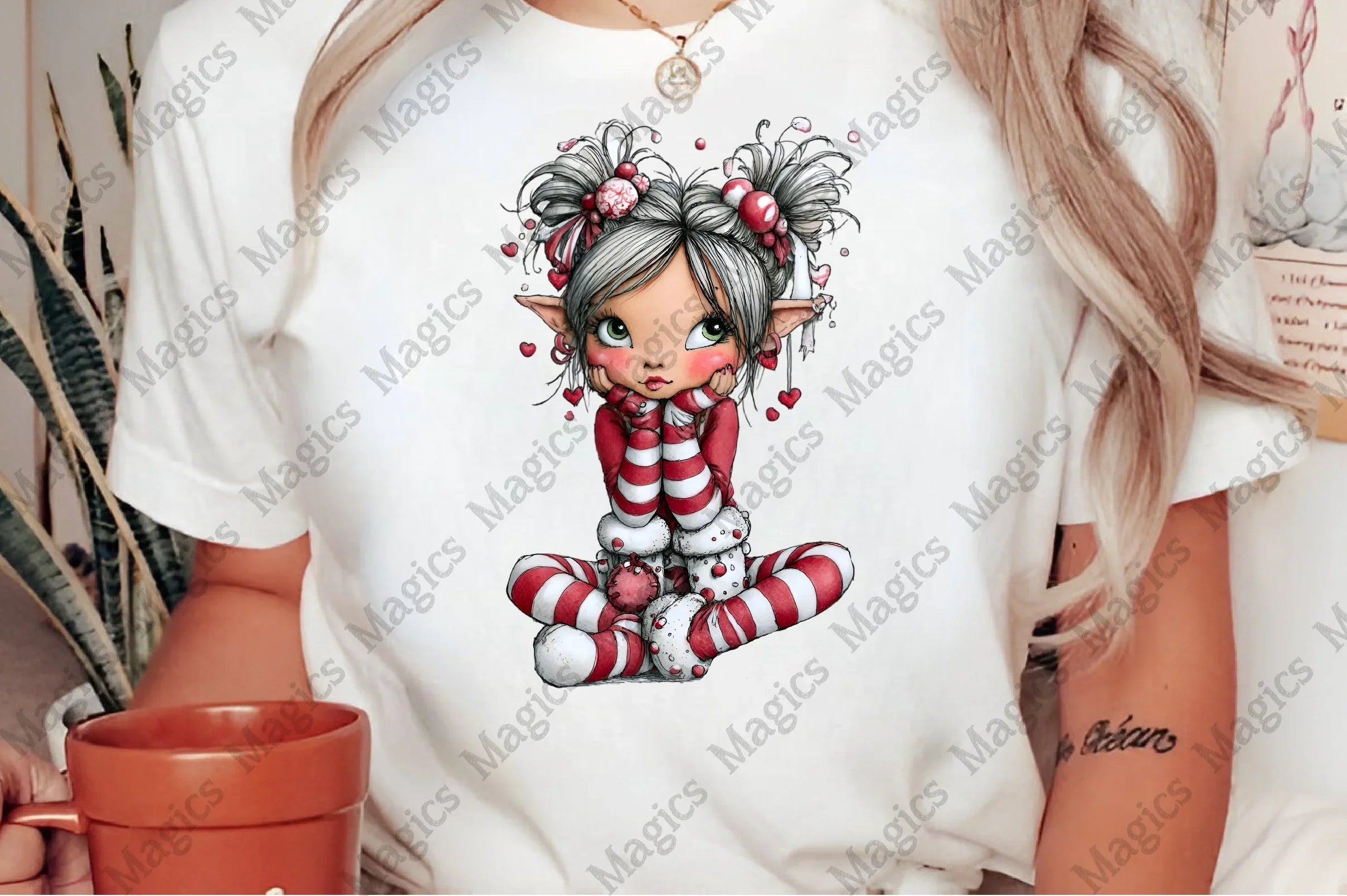 Sweet Christmas Elf Girl Clipart Bundle - CraftNest - Digital Crafting and Art