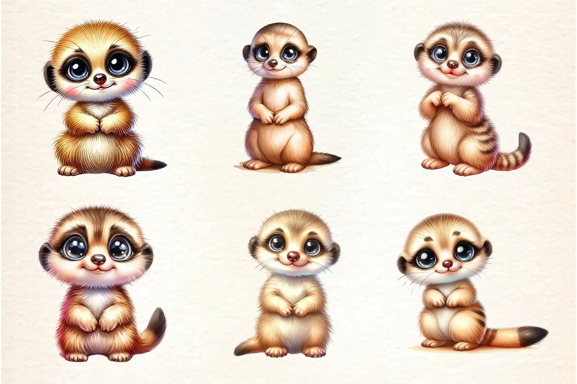 Kawaii Safari Animal Clipart Bundle - CraftNest - Digital Crafting and Art