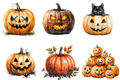 Halloween Pumpkin Clipart Bundle 1 - CraftNest - Digital Crafting and Art