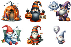 Halloween Gnome Spooky Boo Clipart Bundle - CraftNest - Digital Crafting and Art