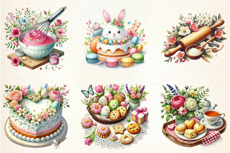 Love Spring Baking Clipart Bundle - CraftNest - Digital Crafting and Art