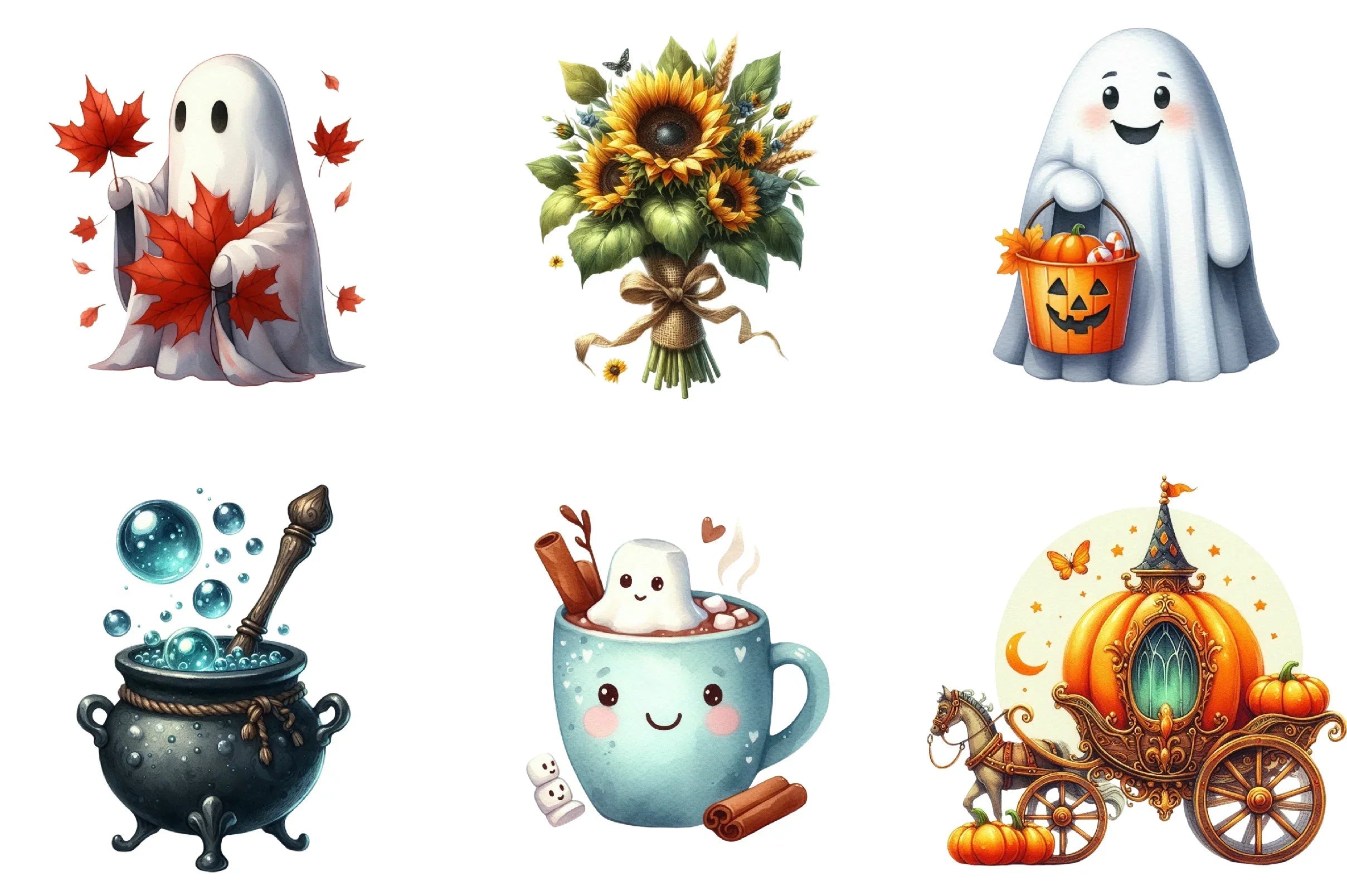 Fall Halloween Clipart Bundle - CraftNest - Digital Crafting and Art