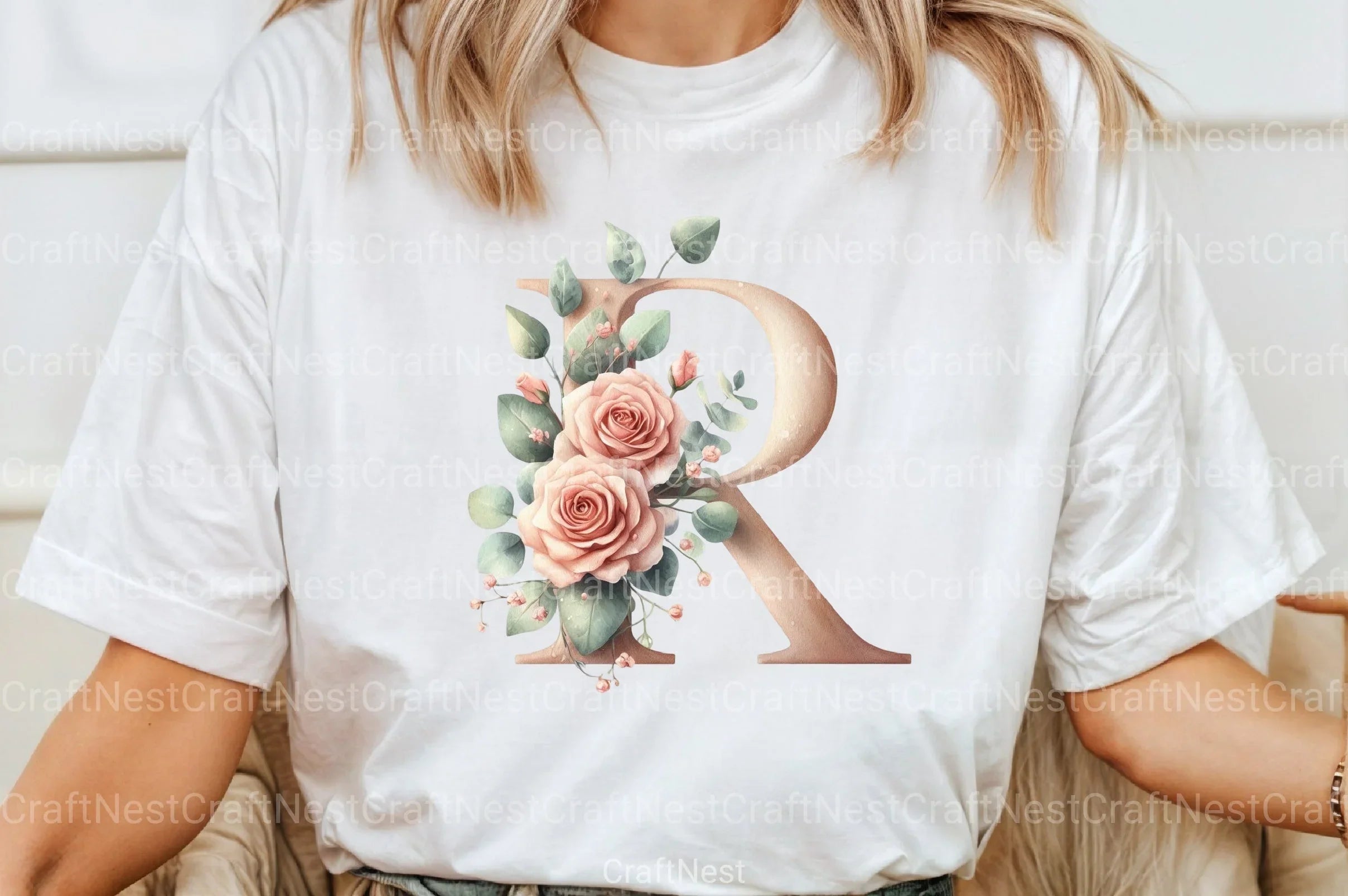 Floral Alphabet Clipart Bundle 3 - CraftNest - Digital Crafting and Art