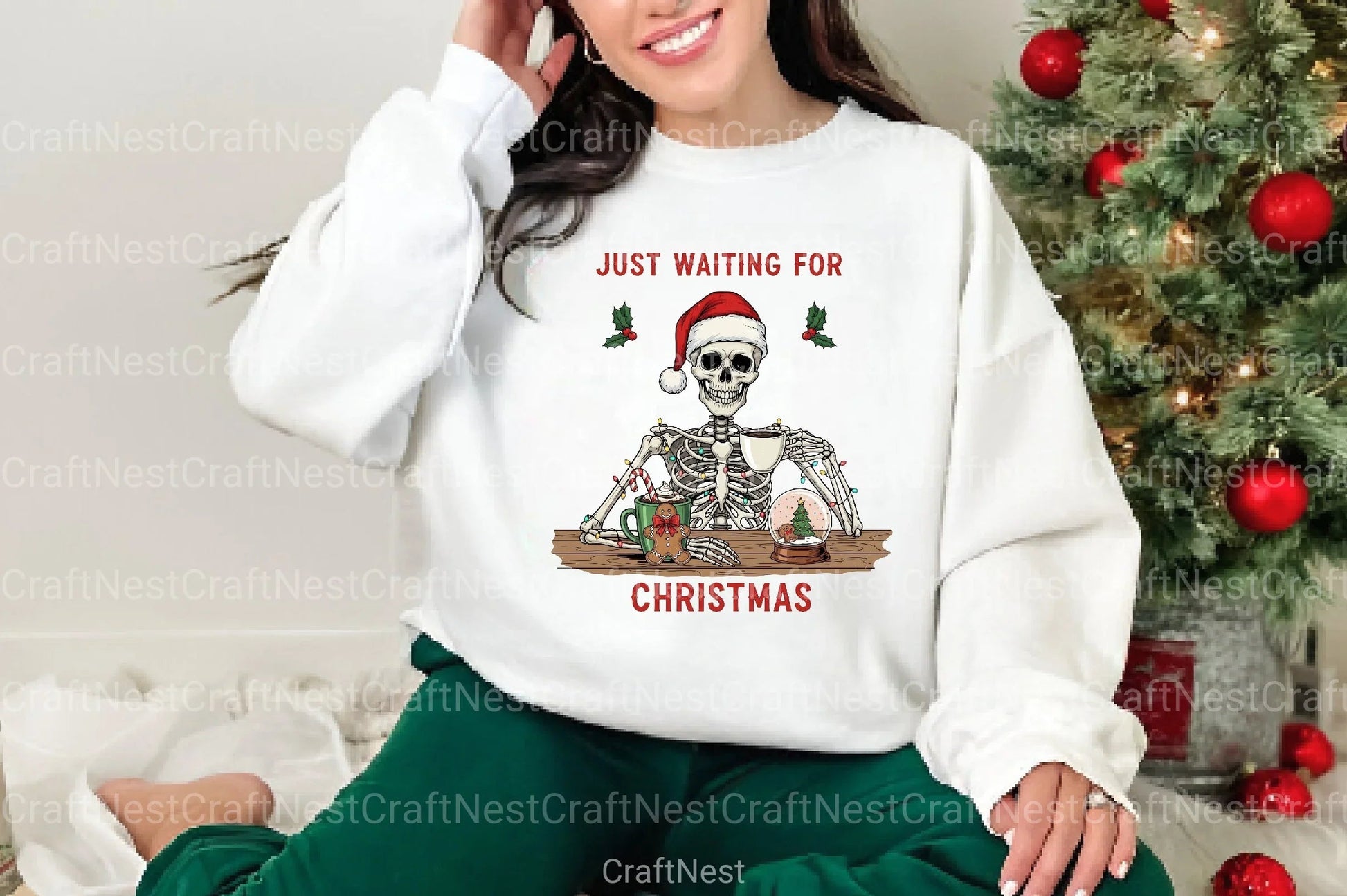 Funny Skeleton Christmas Clipart Bundle 2 - CraftNest - Digital Crafting and Art