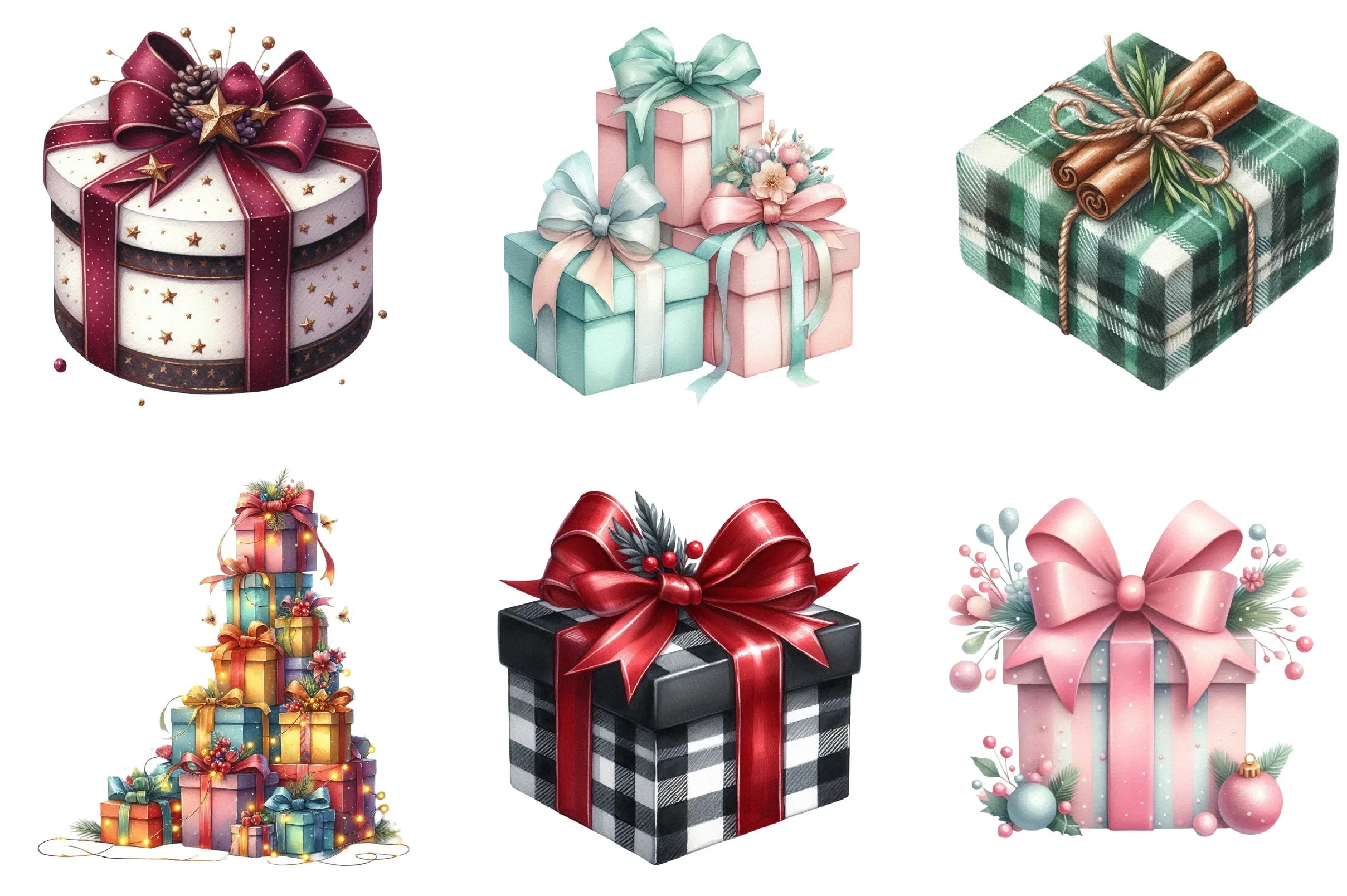 Christmas Gifts Clipart Bundle - CraftNest - Digital Crafting and Art