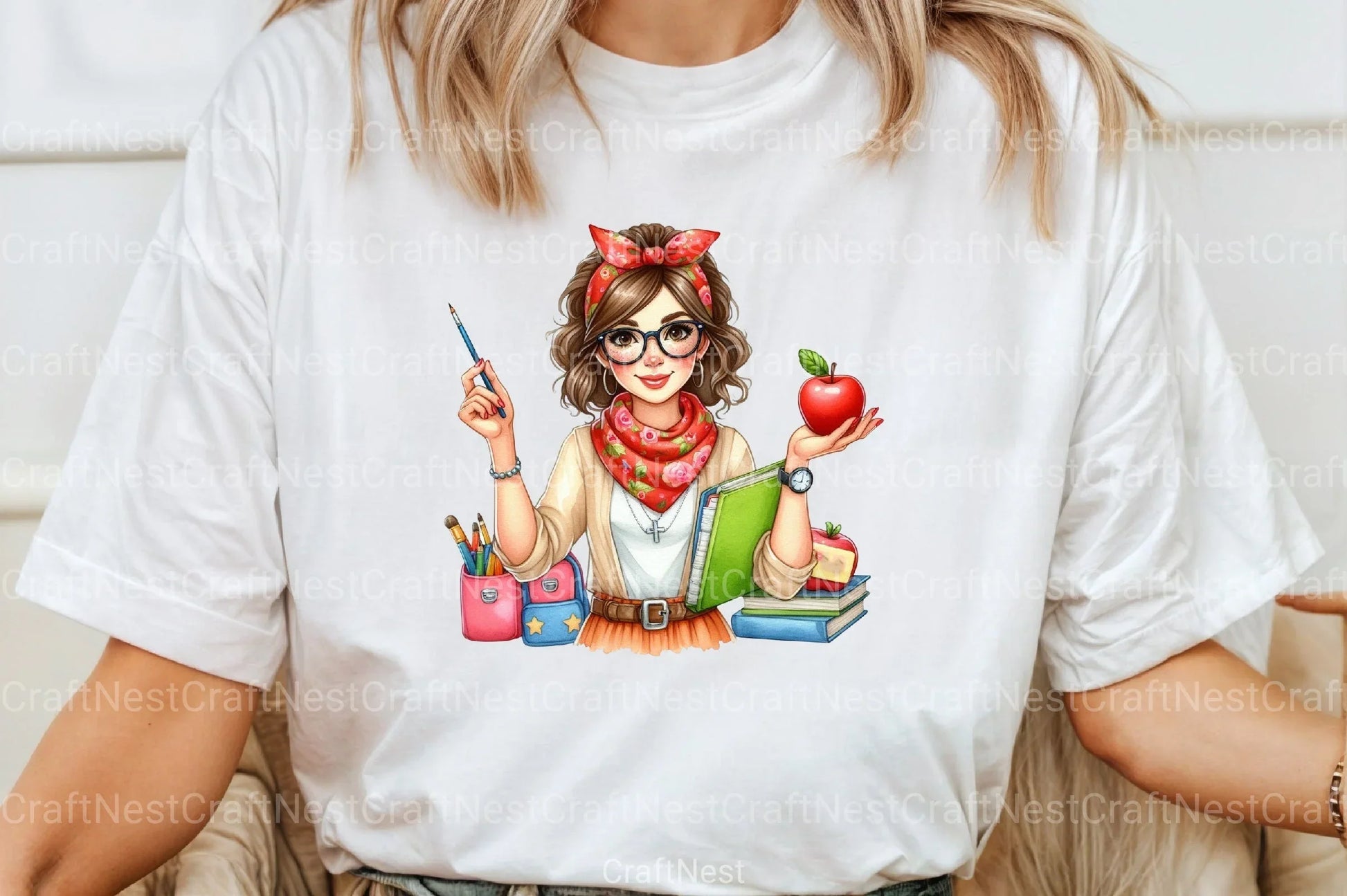 Messy Bun Bandana Mom Life Clipart Bundle 2 - CraftNest - Digital Crafting and Art