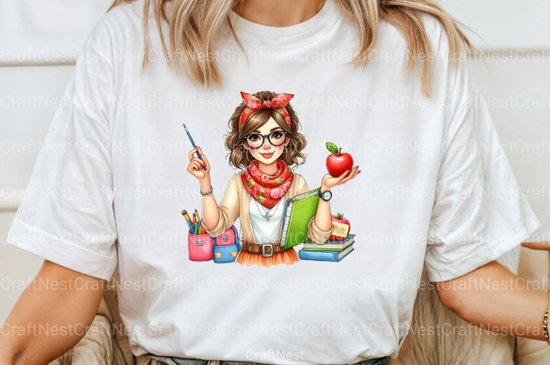 Messy Bun Bandana Mom Life Clipart Bundle 2 - CraftNest - Digital Crafting and Art