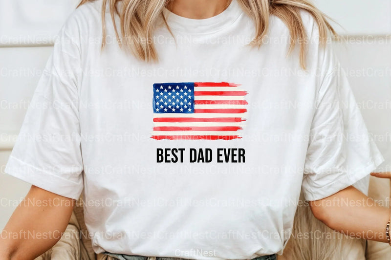 Patriotic Best Dad Ever Clipart Bundle 3 - CraftNest - Digital Crafting and Art