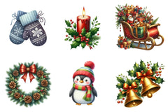 Christmas Design Clipart Bundle - CraftNest - Digital Crafting and Art