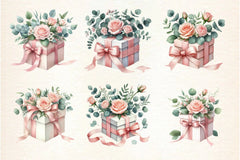 Floral Gift Box Clipart Bundle - CraftNest - Digital Crafting and Art