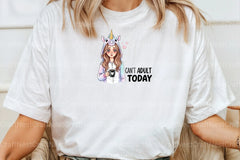 Sarcastic Funny Girl Can't Adult Today Clipart Bundle 8 - CraftNest - Digital Crafting and Art