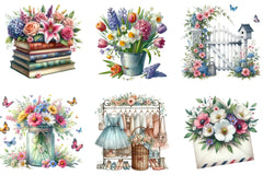 Hello Spring Clipart Bundle - CraftNest - Digital Crafting and Art
