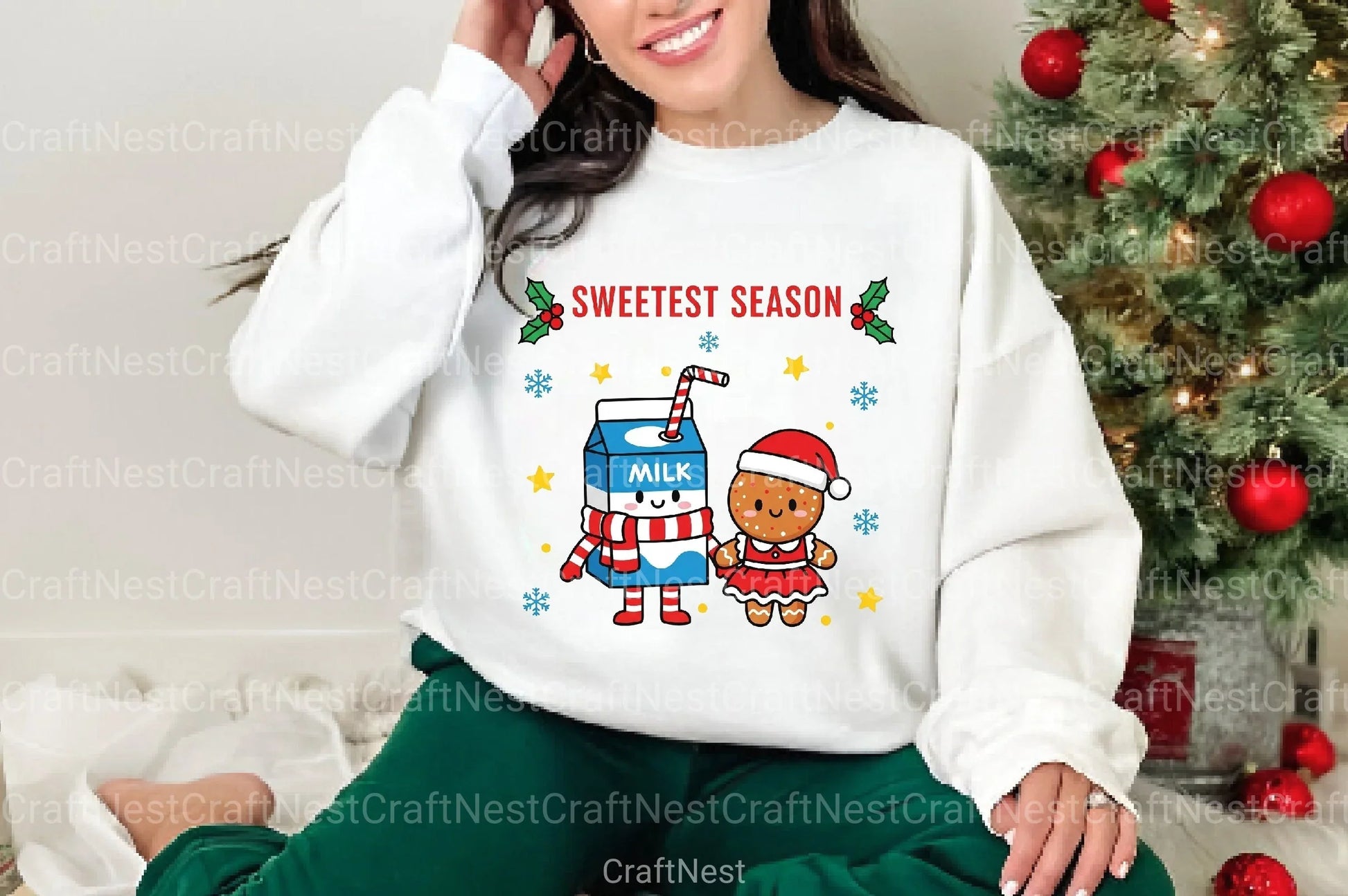 Christmas Milk and Cookies Clipart Bundle - CraftNest - Digital Crafting and Art