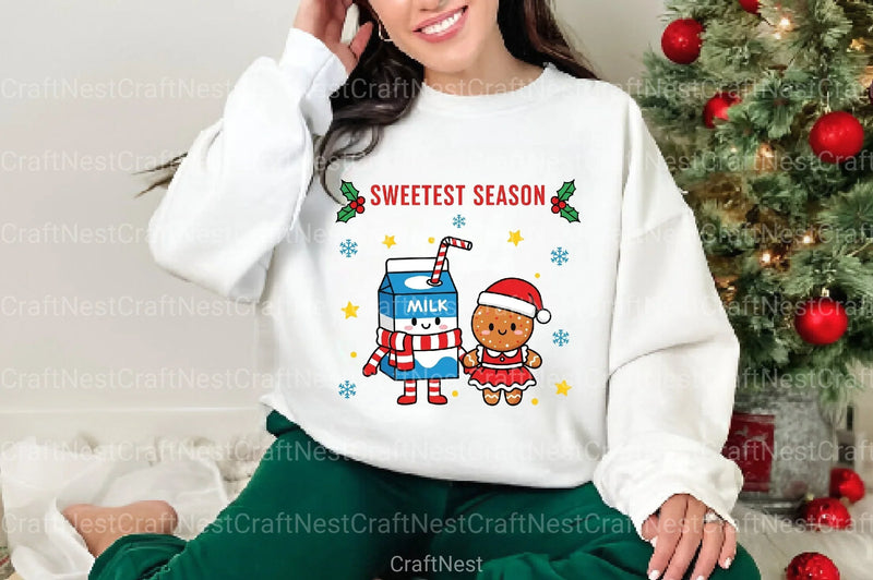 Christmas Milk and Cookies Clipart Bundle - CraftNest - Digital Crafting and Art