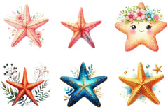 Summer Starfish Clipart Bundle - CraftNest - Digital Crafting and Art