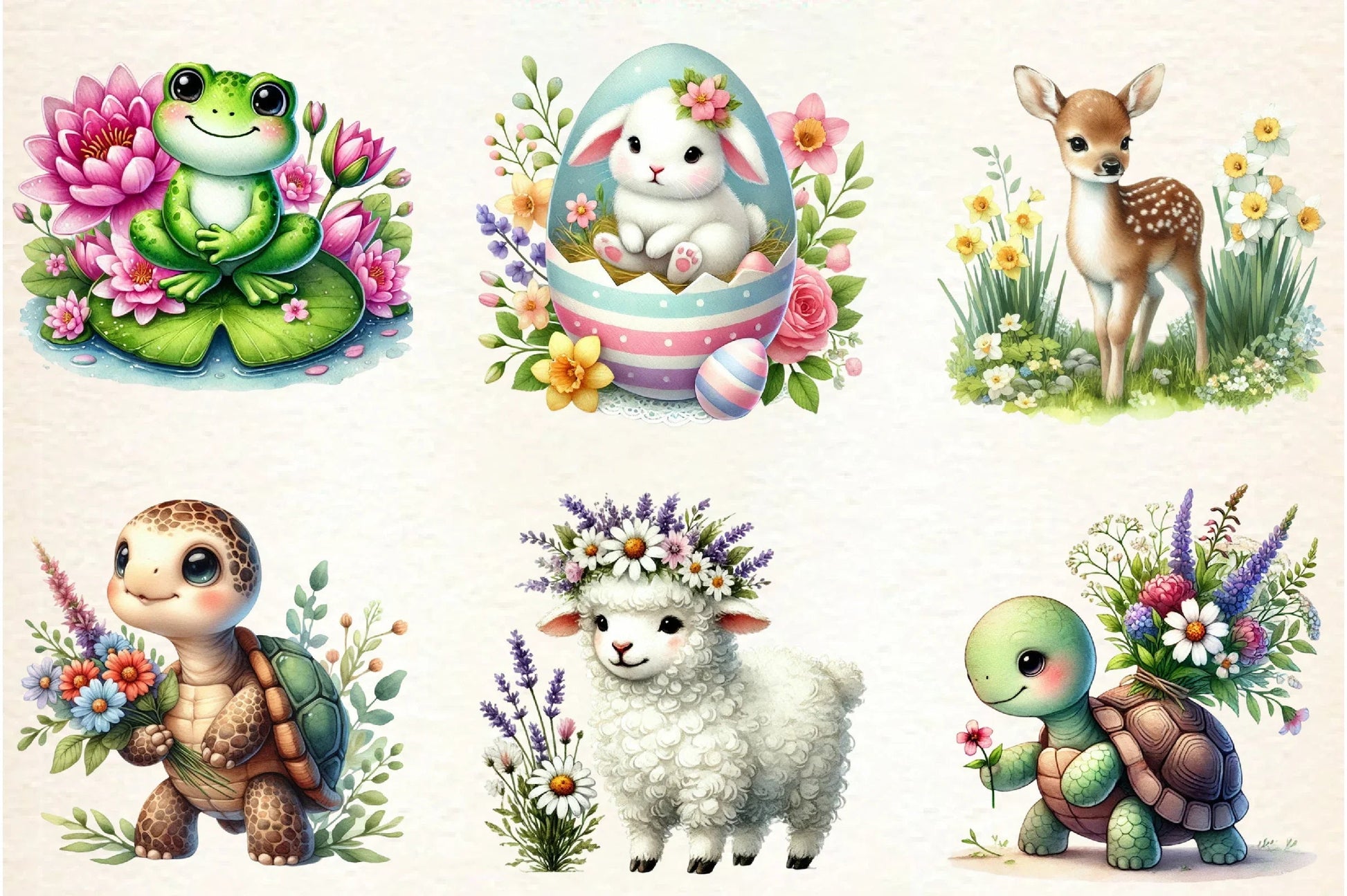 Spring Animals Clipart Bundle - CraftNest - Digital Crafting and Art