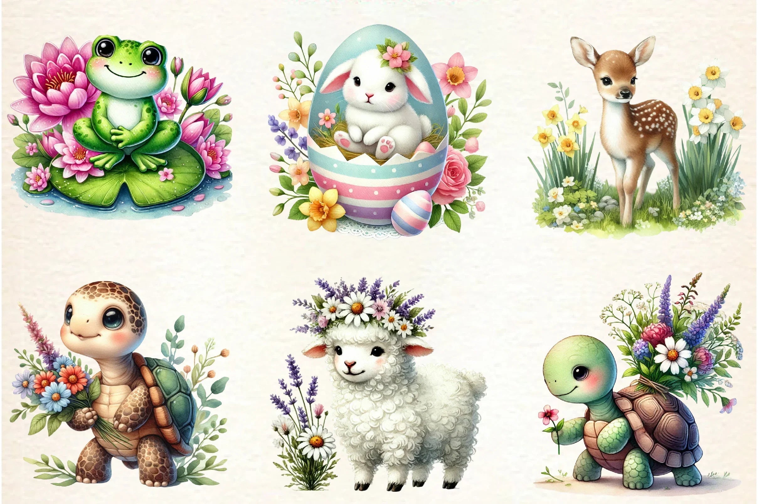 Spring Animals Clipart Bundle - CraftNest - Digital Crafting and Art