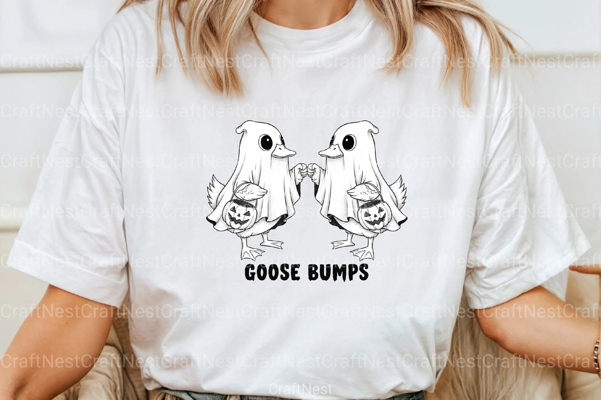 Funny Halloween Ghost Goosebumps Clipart Bundle - CraftNest - Digital Crafting and Art