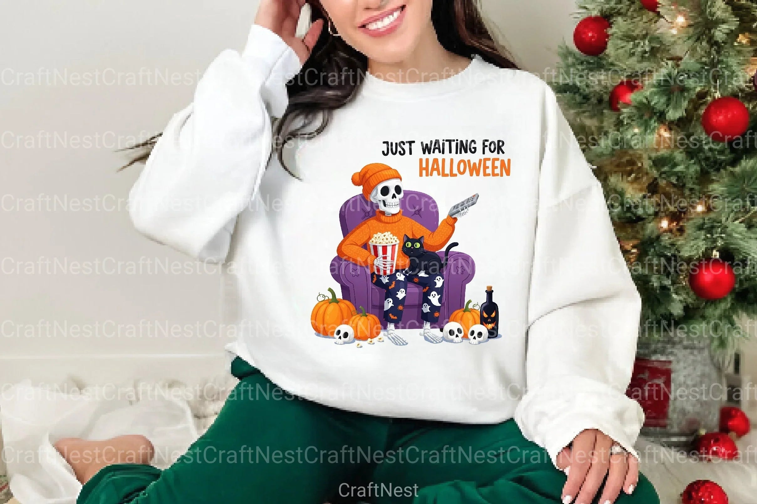 Just Waiting for Halloween Clipart Bundle