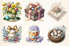 Vintage Easter Clipart Bundle - CraftNest - Digital Crafting and Art