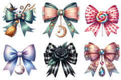 Halloween Coquette Bow Clipart Bundle - CraftNest - Digital Crafting and Art