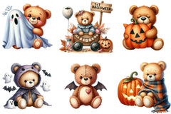 Teddy Bear Baby's First Halloween Clipart Bundle - CraftNest - Digital Crafting and Art