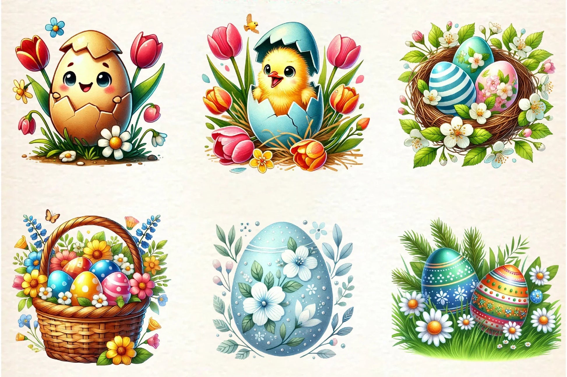 Easter Egg Clipart Bundle - CraftNest - Digital Crafting and Art