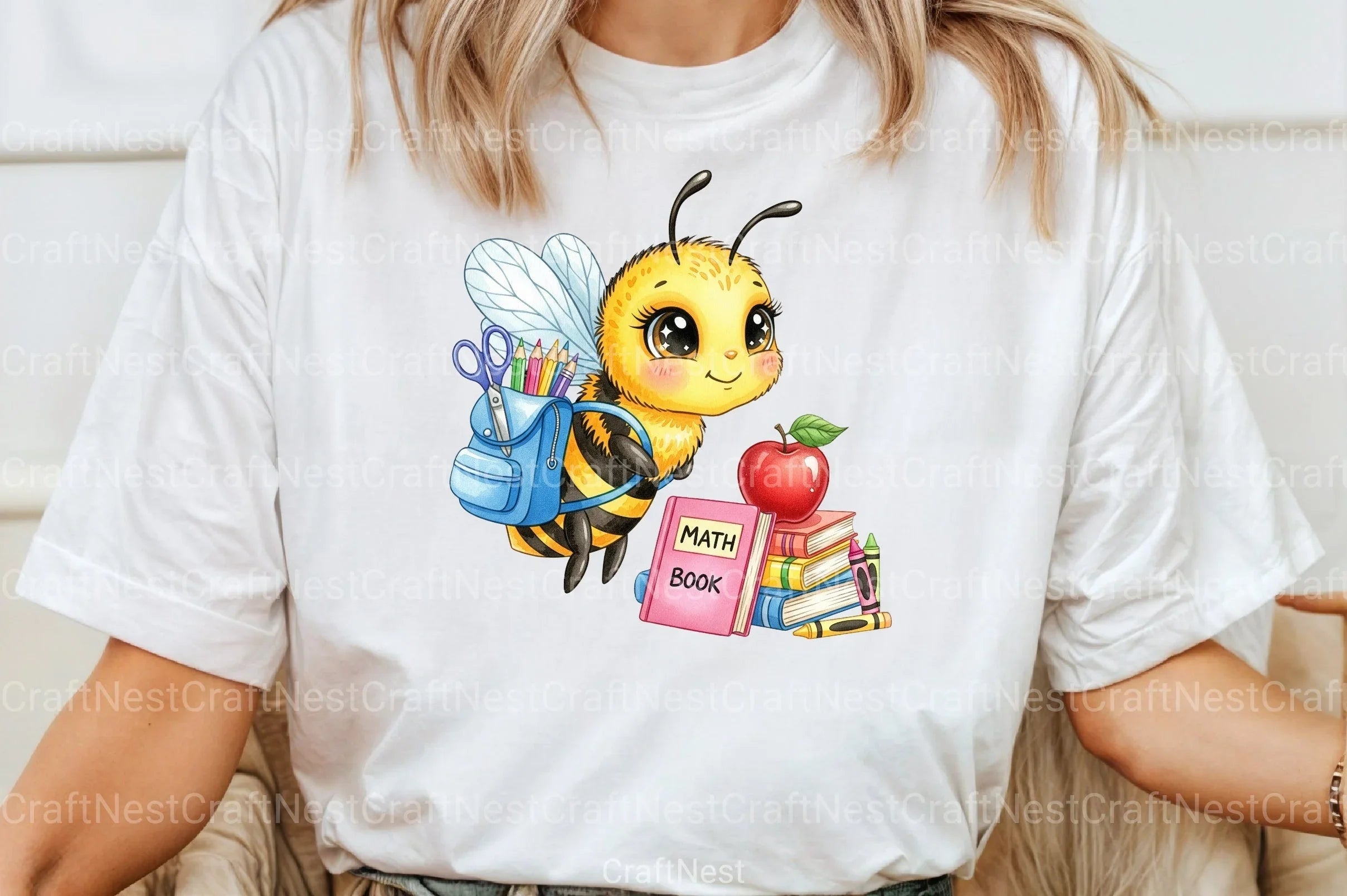 Back to School Bee Clipart Bundle 19 - CraftNest - Digital Crafting and Art