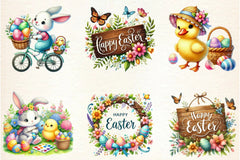 Happy Easter Clipart Bundle - CraftNest - Digital Crafting and Art