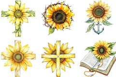 Sunflower Christian Clipart Bundle - CraftNest - Digital Crafting and Art